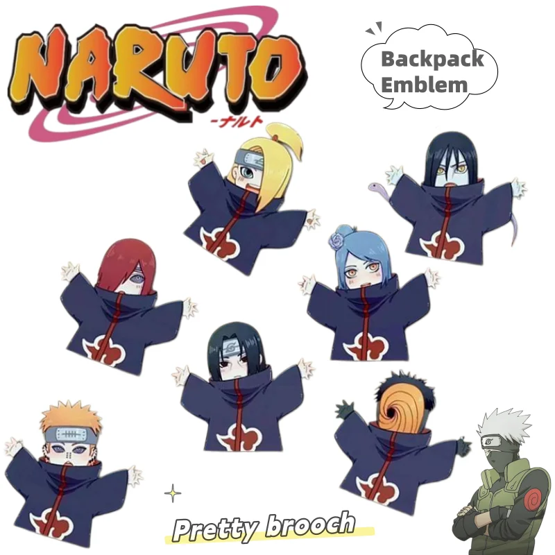 Naruto-Abzeichen Haruno Sakura und Uchiha Sasuke Neues kreatives Cartoon-Abzeichen für die Dekoration von Rucksäcken und Federmäppchen