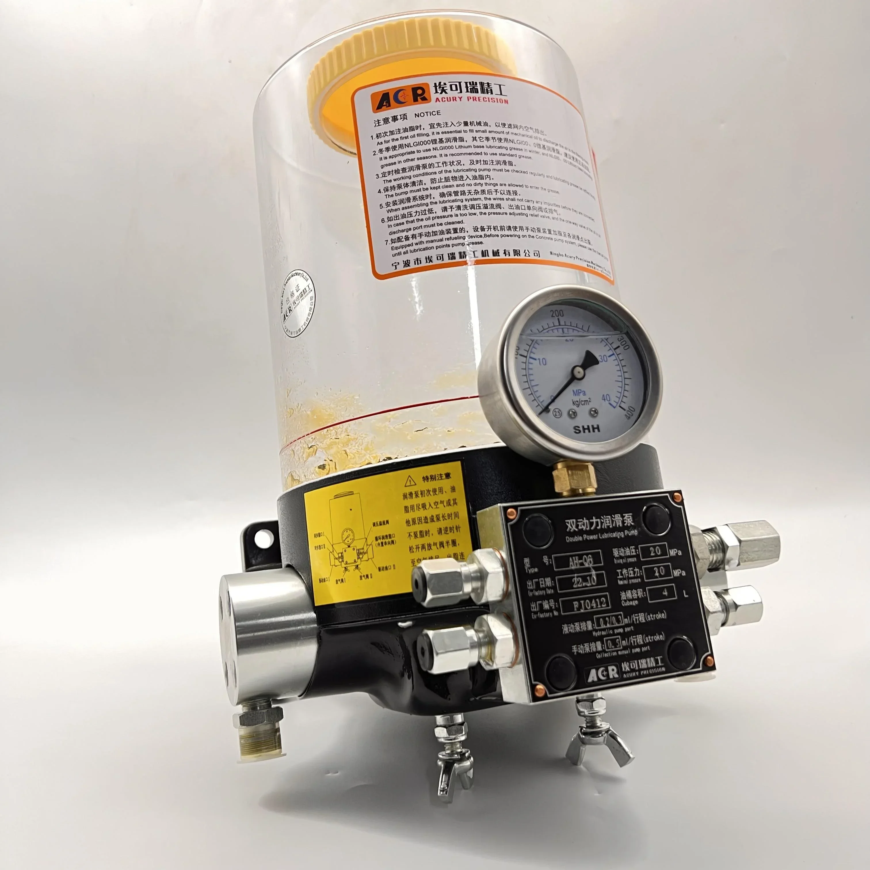 Auto Greaser With Hand Operated For Truck-mounted Concrete Pumps Lubrication Grease Pump