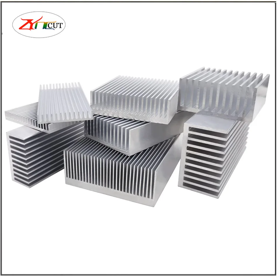 85.75*85*25mm Aluminum Alloy High-power Dense Tooth Rectangular Heat Dink Electronic Chip Power Amplifier Heat Sink