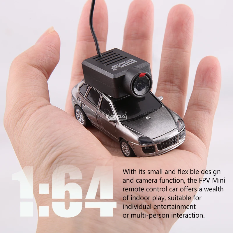 Wltoys 6401-C 1/64 FPV Mini RC Car & Runway Mats 2.4GHz Primeira Pessoa Vista Giroscópio Carro de Controle Remoto com Câmera HD Brinquedo de Corrida