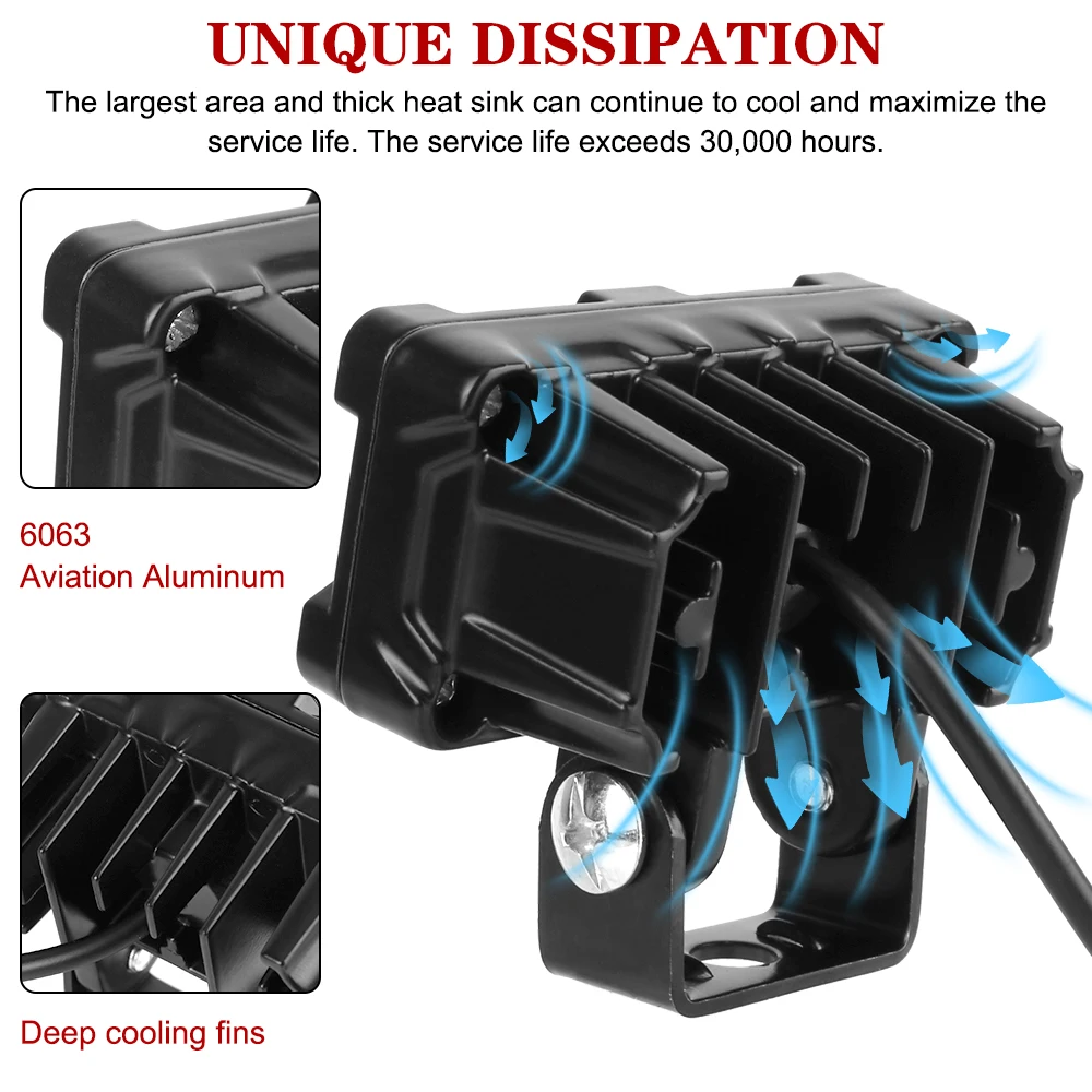 دراجة نارية LED عدسة الأضواء عدسات مزدوجة الأضواء 20 واط ثنائي اللون أبيض أصفر ضوء الدراجات النارية مساعد الضباب مصباح 1 قطعة #4