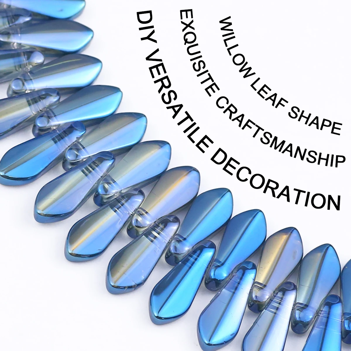 

16x6mm Dark Blue Waterdrop Shape Beads Crytsal Glass Bead Loose Beads for Jewelry Making Diy Bracelet Necklace Accessories