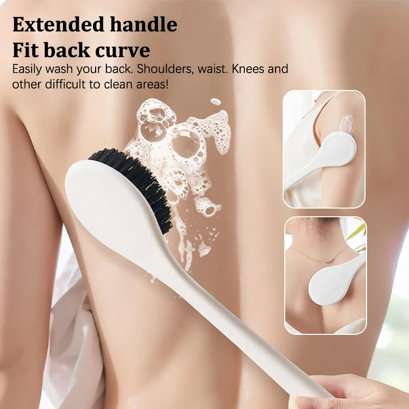 1PCS Lotion Applicator Body Wash Brush Padded Brush With Long Reach Handle Self Application For Back Feet Skin Cream Sunscreen