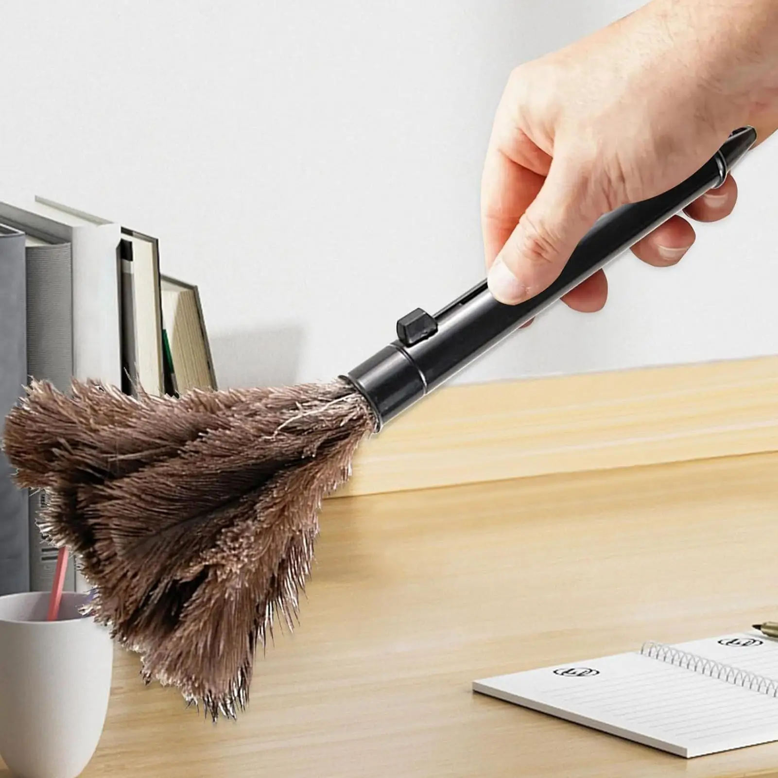 

Антистатическая щетка с перьями, многоразовая щетка из натуральных страусиных перьев, ручной автомобильный пылеочиститель, инструменты для клавиатуры, офиса