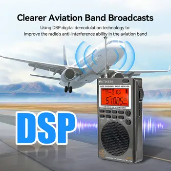 Retekess TR110 手提收音機 FM 接收機 SSB 短波收音機 AM FM 全波段 CB 航空波段 業餘無線電 SW MW LSB VHF UHF 6 最佳銷售 航空波段接收器 - №5