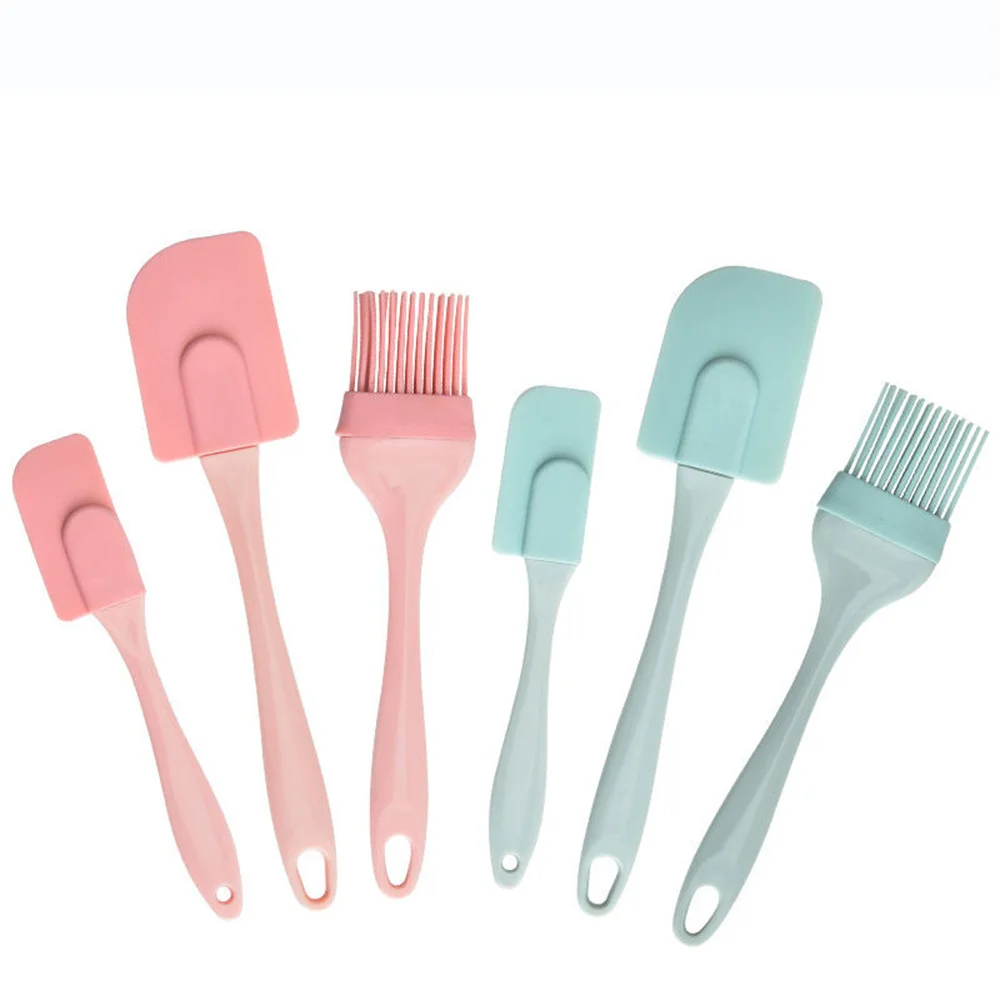3Pcs Kuchen Silikon Spachtel Set Wärme Beständig Gummi Mischer Nicht-Stick Doppelseitige Creme