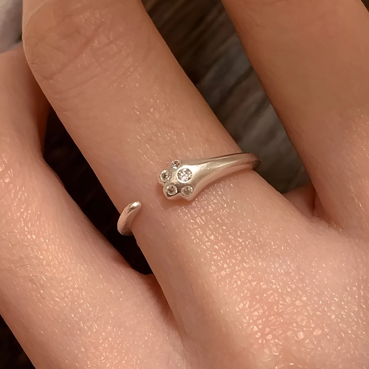 Women's 925 Silver Adjustable Pearl Ring, Elegant Gift