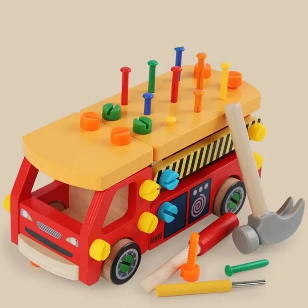 

Montessori Screw Nut Toy Car Play Screw Tools Ability Training Children 3D Busy Board Sensory Board Early Learning