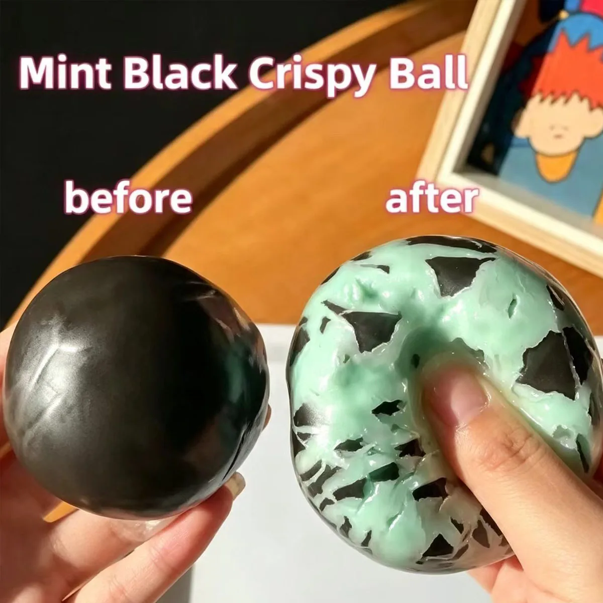2026 New Crunchy Chocolate ASMR Handmade Ball Stress Anxiety Relief Slow Rebound Squishy Squeeze Sensory Fidget Gifts For Adults
