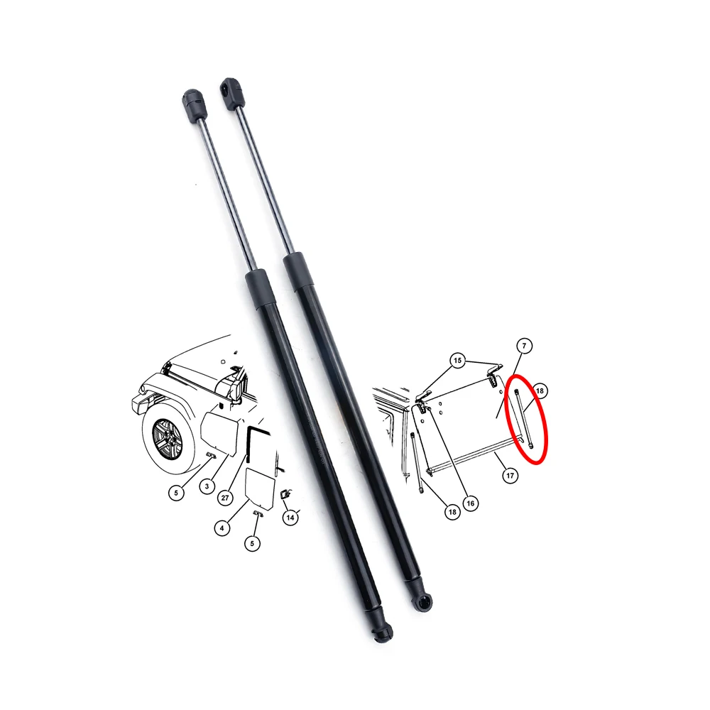 2Pcs Gas Spring Of …