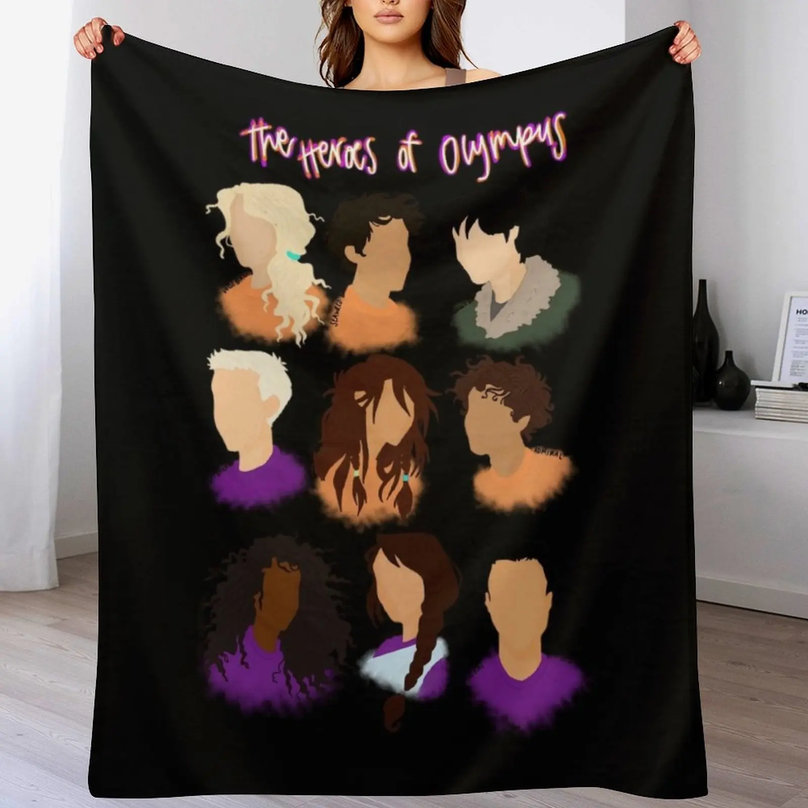 Set of the Heroes of Olympus \t Throw Blanket Decorative Beds heavy to sleep Warm Blankets