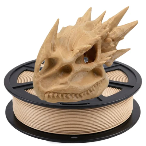 Wood-Based PLA Filament, 1.75 mm; wood-based 3D printer filament containing at least 30% real wood; smooth, 250g