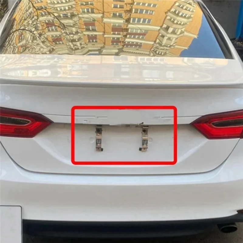 Promotion! 4-Piece Trailer License Plate Holder Clips - Stainless Steel, Spring Loaded, Perfect Trailers And Caravans