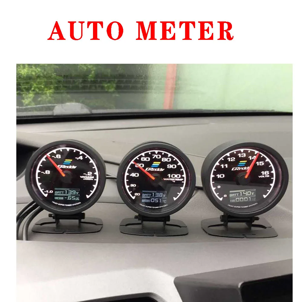 

NEW Tachometer Car Modified Instrument Racing Meter Tachometer Electric Pressure Gauge