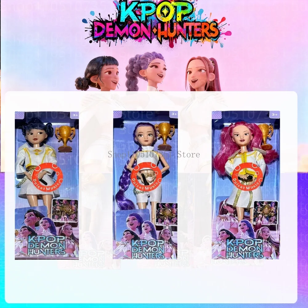 Kpop Demon Hunter Mira Rumi Zoey muñeca coleccionable para fanáticos 12 articulaciones cuerpo regalo de Navidad para fanáticos de Kpop amigos niños