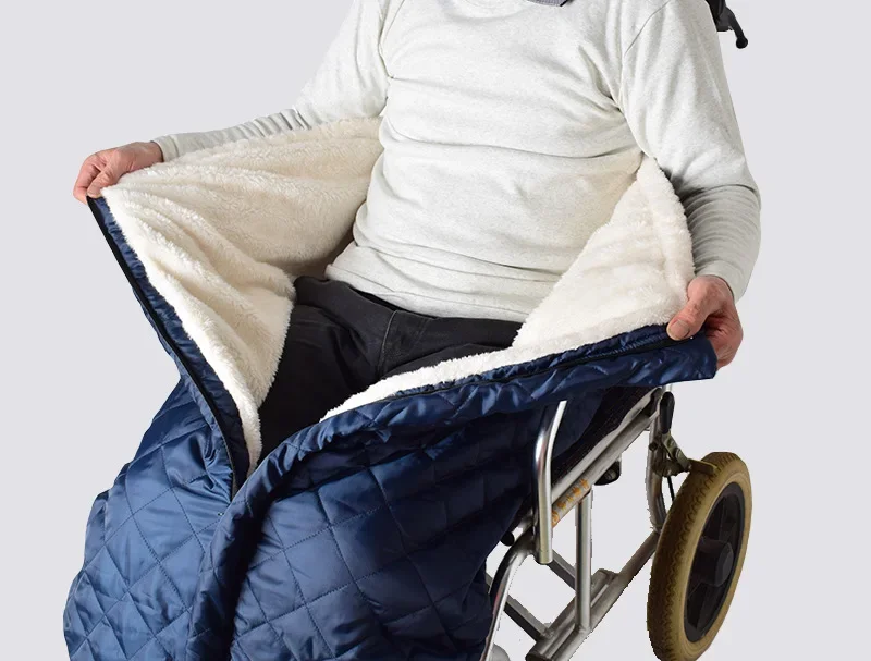 Wheelchair Warm Blanket Half Bag of Large Half Old Man Supplies Thick Wool Winter Health