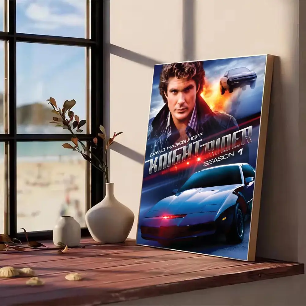 Knight Rider TV Series Painting Calligraphy Canvas Poster Wall Art Aesthetic Home Decoration for Living Room
