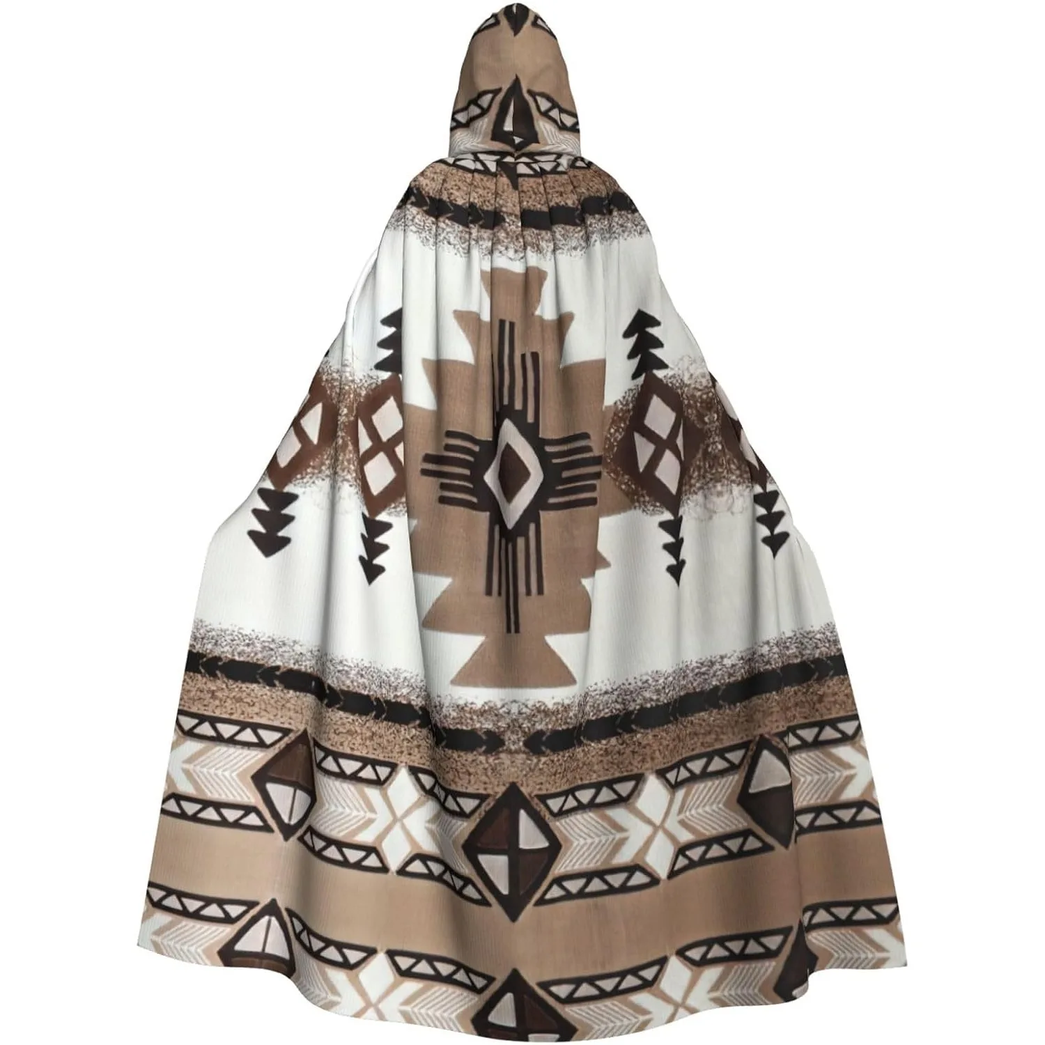 Native American print Adult Hooded Cape Carnival Festival Cape Cosplay Robe Costume party Gothic Carnival