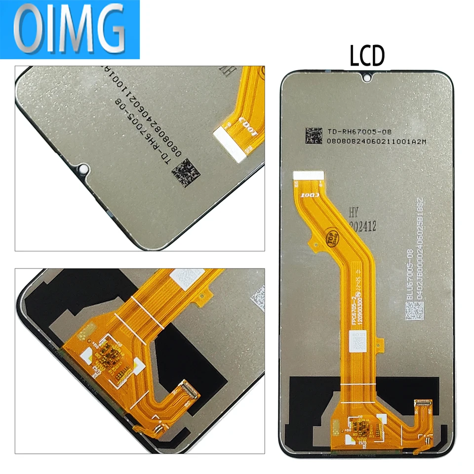 6.75" para TCL 40 SE LCD Display Con Marco Touch Screen T610K Panel Digitizer Repuestos 5