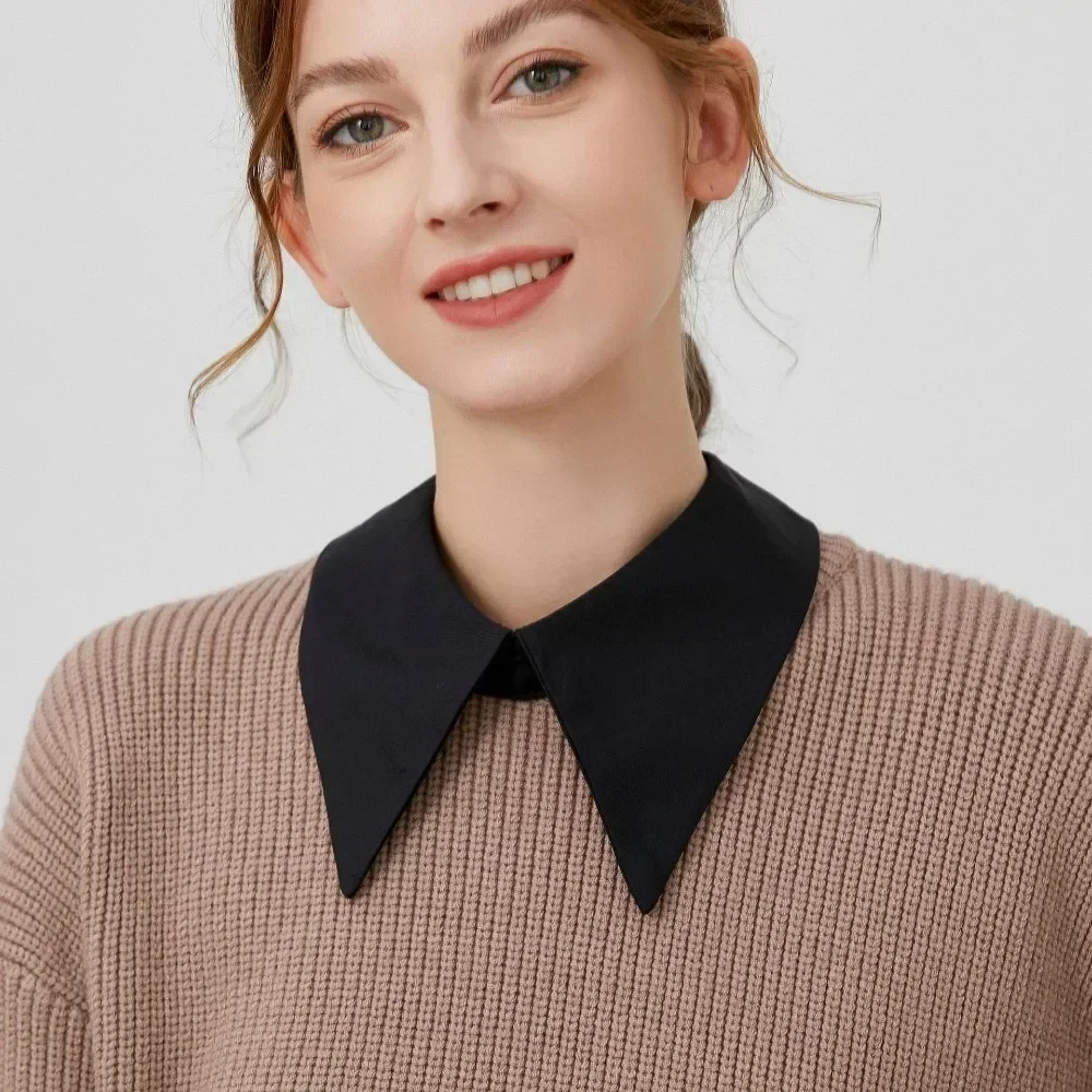 Solid Fake Collars for Women Girls Shirt Necklace Choker Flase Collar Shawl Girls Removable Dress Detachable Collars Faux Collar
