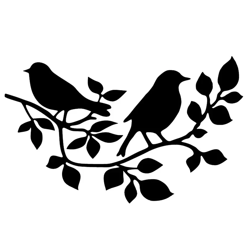 

Announcement bird on the branch good luck beautifully designed window bumper motorcycle helmet decorative vinyl car stickers