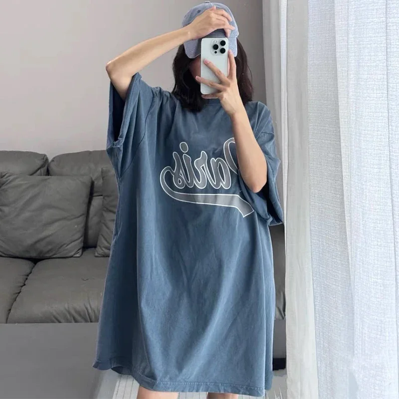 

NIGO Men Women Summer Letter Printed Round Neck Solid Color Cotton Oversized Loose Short Sleeve T-Shirt Ngvp #nigo8852