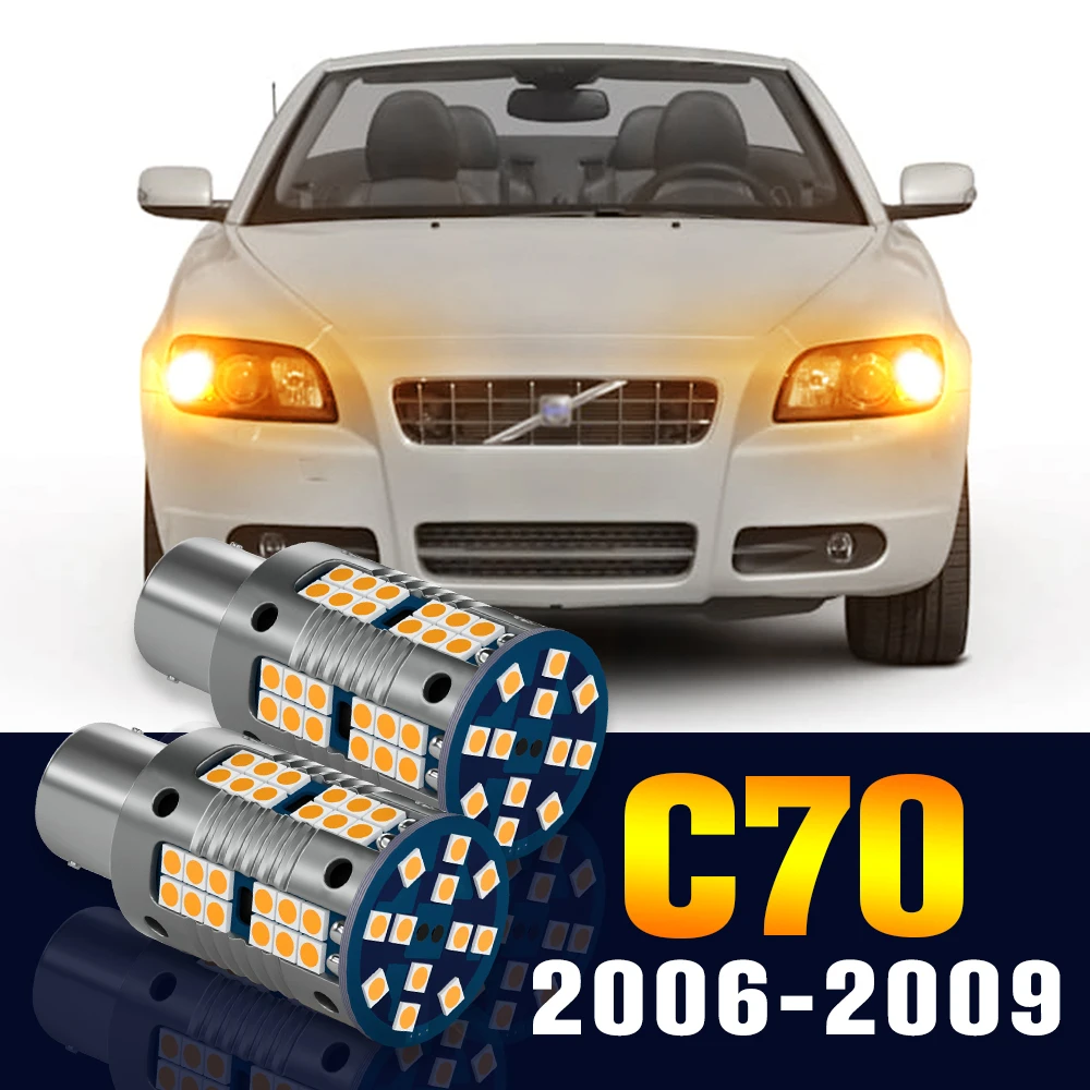 

2pcs LED Front Turn Signal Light Bulb Turning Lamp For Volvo C70 2 2006-2009 2007 2008 Accessories