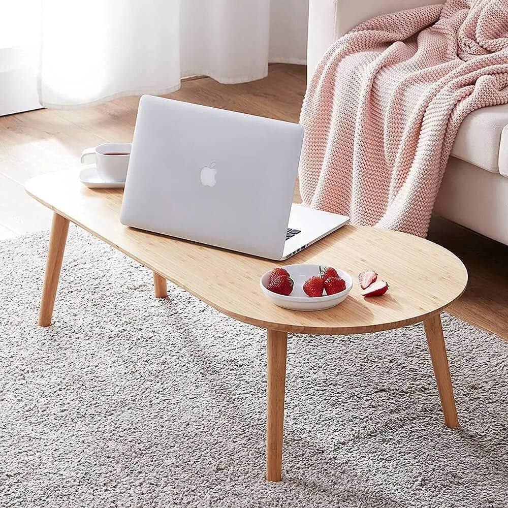 

CENZEN Bamboo Coffee Table for Living Room Unique Coffee Tables Low Japanese Style Table for Sitting on The Floor Accent