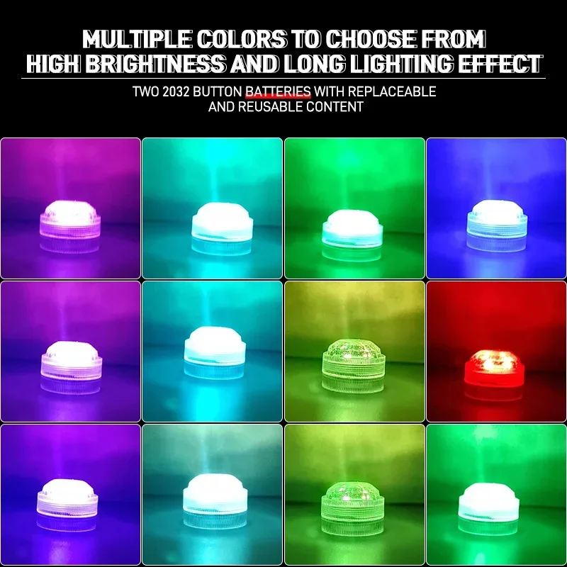 1Set Remote Control Car LED Interior Ambient Light - Colorful Adhesive Decoration for Auto Roof Foot Atmosphere Lamp 13 Colors