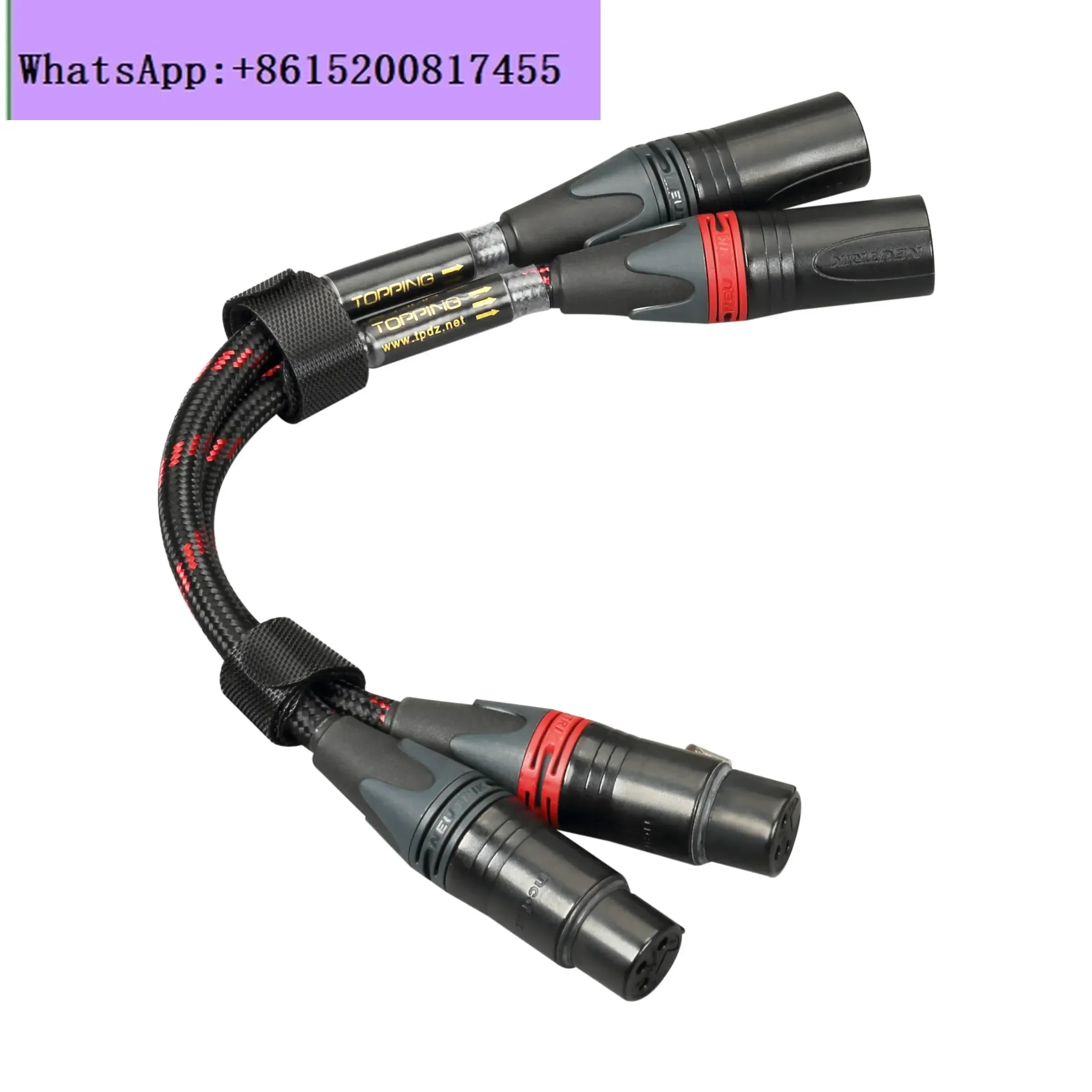 TOPPING TCX1 Audiophile Grade 6N Monocrystalline Copper Power Amplifier Decoder XLR Balanced Cable XLR Head Male to Female