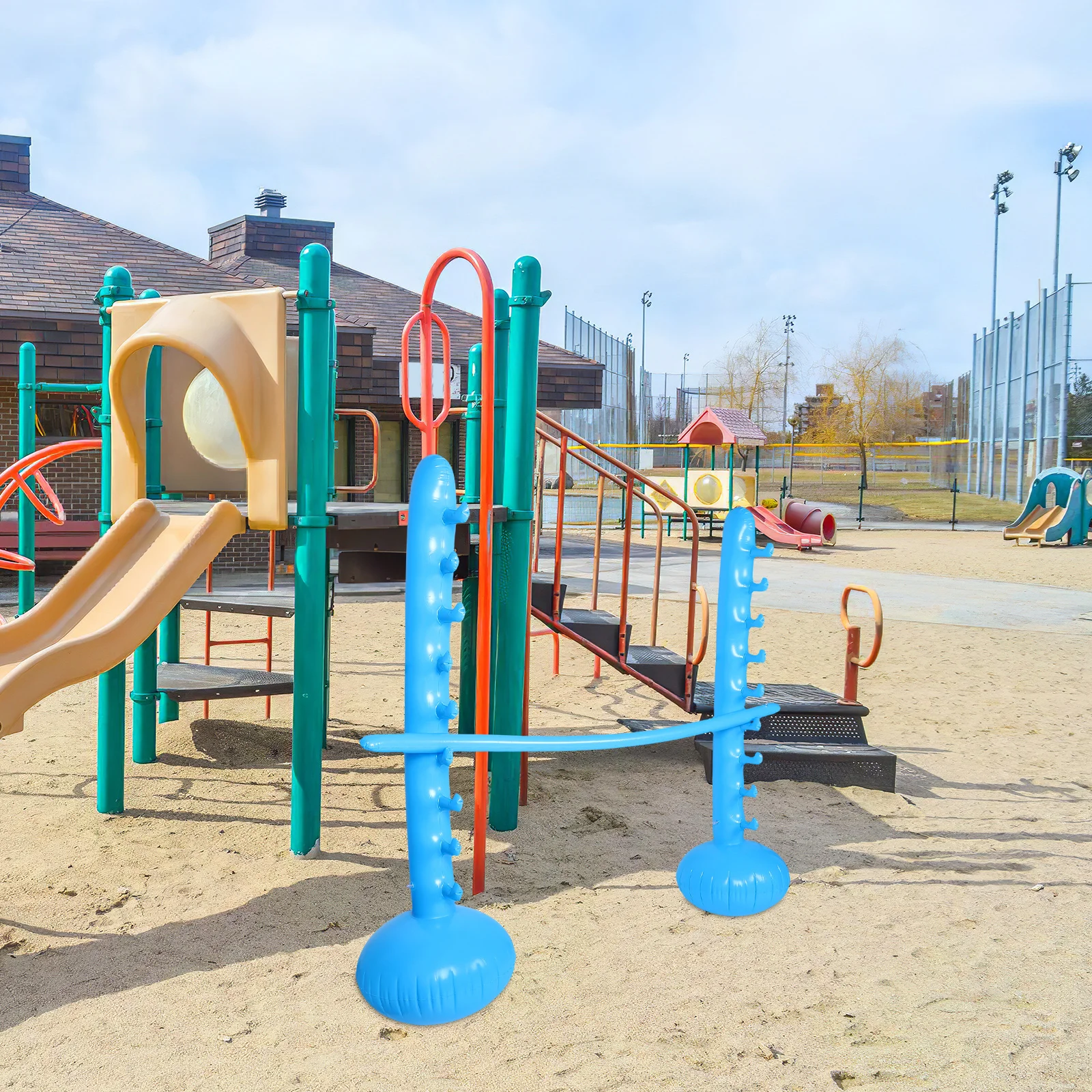 Opblaasbare Limbo voor kinderen Springstok Buiten Binnen Achtertuin Park Feest Fysieke activiteit Pvc Opblaasbaar zomerstrand