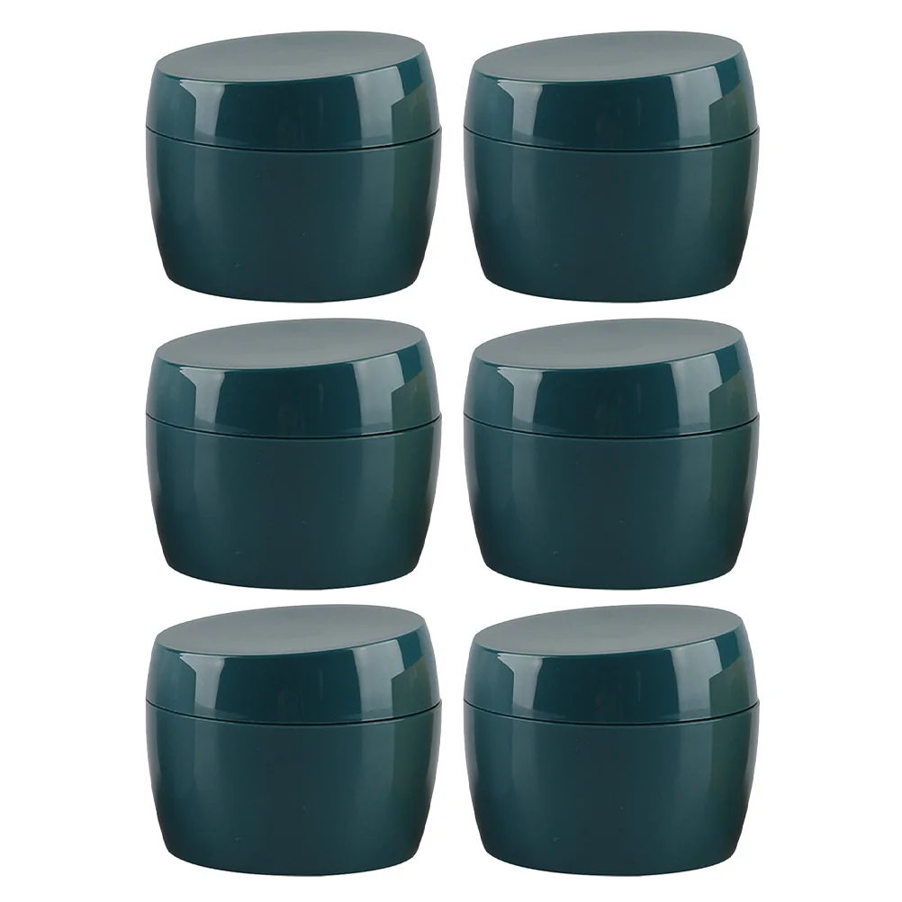 6 ชิ้น ภาชนะบรรจุขนาดเล็กสำหรับเดินทาง ขวดใสแบบใช้ซ้ำได้ สำหรับใส่เครื่องสำอาง ป้องกันการรั่วซึม สำหรับครีม โลชั่น