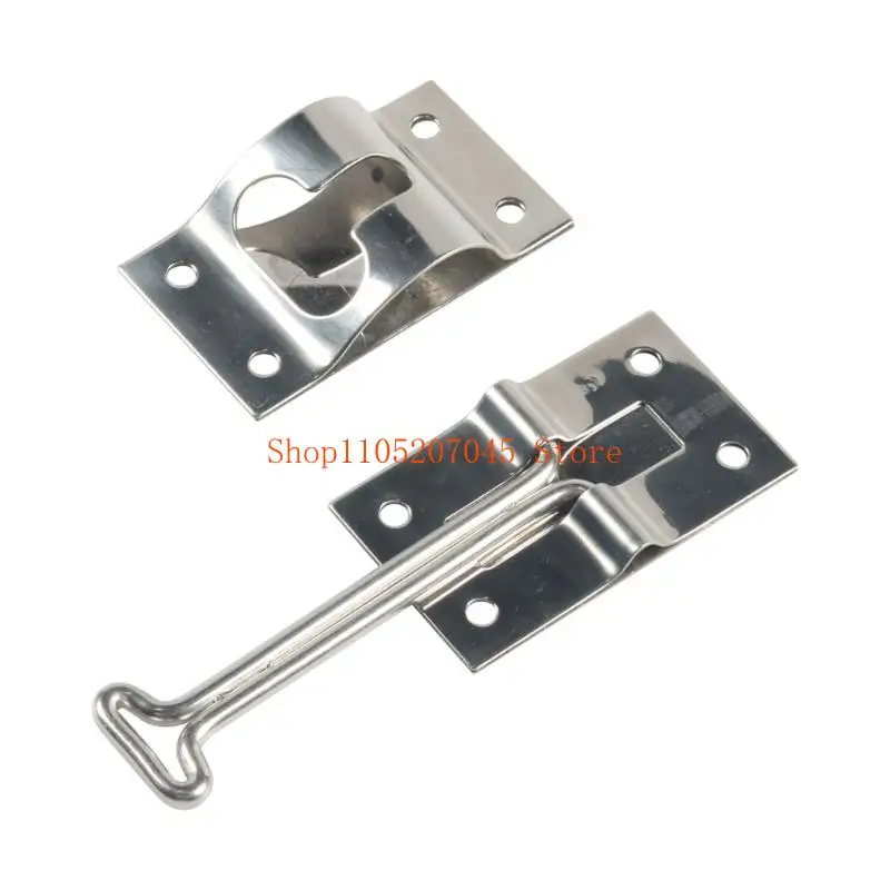 37cd RVs Door Holder, Weatherproof Stainless Steel Door Holder, T Style, 4 inch / 6 inch, Black Entry Door Hardwares