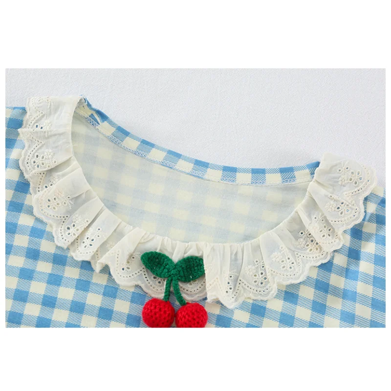 여자 원피스 잠옷 트윈 여자 줄무늬 잠옷 수면 반팔 셔츠 잠옷 공주 Nightdress 크기 2-9Y