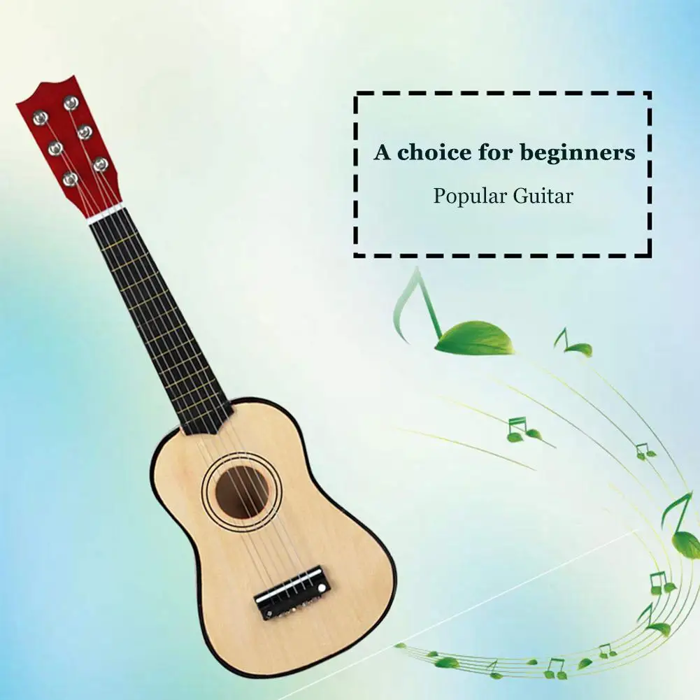 21 inch Portable Mini Guitar 6 Strings Ukulele Kids Beginners Learning Toy Gift Lightweight Portable Music Elements