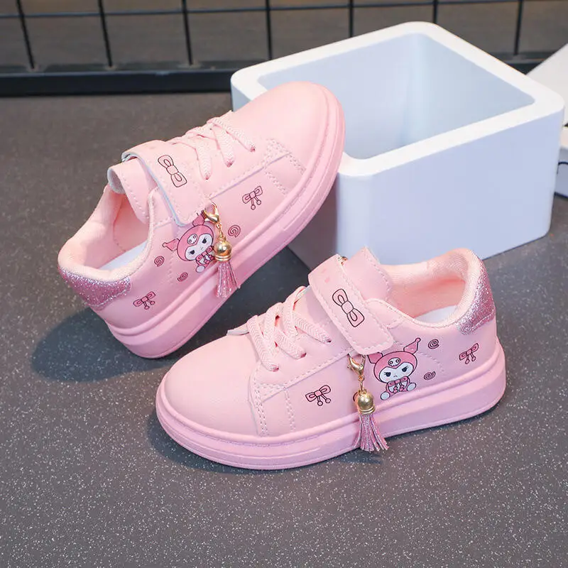 

2025 New Collection Cute Cartoon Kuromi Child Sneakers Spring and Autumn Season Good-Looking Ventilate Soft Sole Casual Shoes
