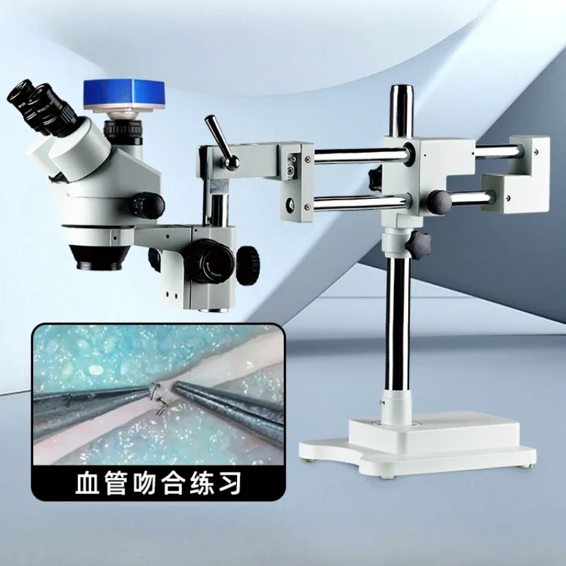 Trinocular Surgery Practice Microscope Double Arms Ophthalmic Vascular Anastomosis Microscope Laboratory Special Anatomy