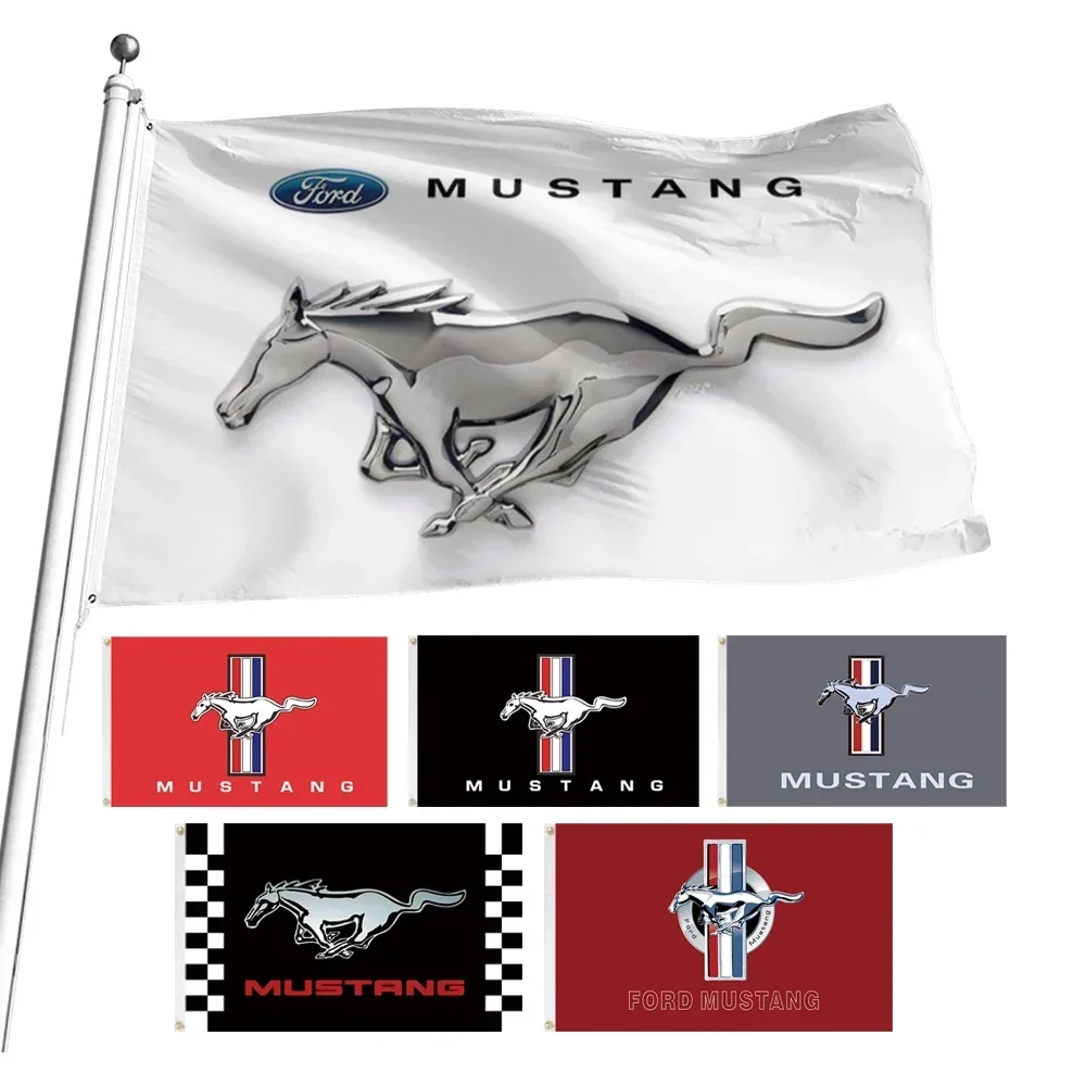 

Ford Mustang Car Flag Decoration Polyester Can Be Customized Outdoor Home 90x150cm 3x5FT Banner B