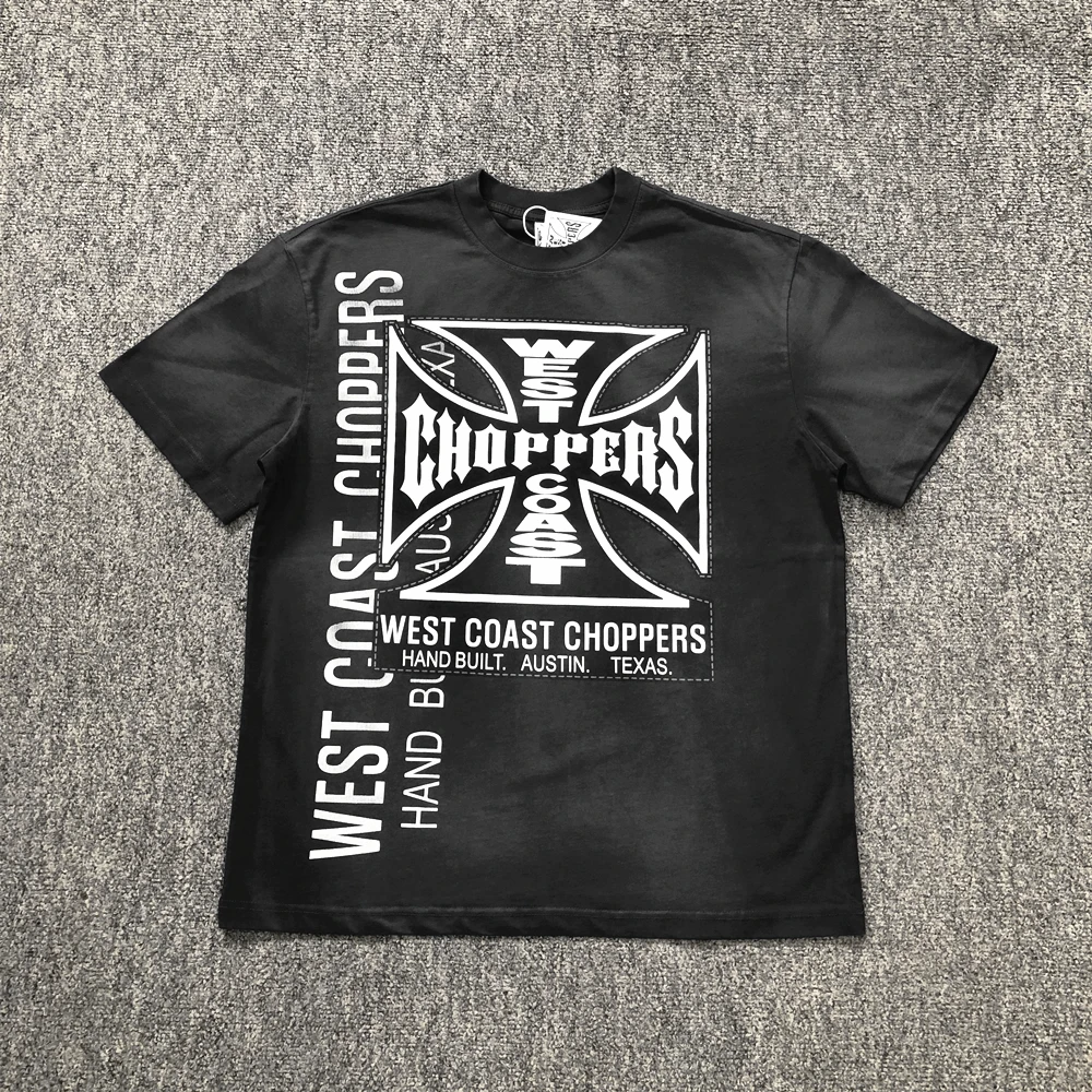 Yao Fashion Casual High Street Loose Oversize Vintage Washed Old Tops Tee Cleanfit Daliy Wear T Shirt