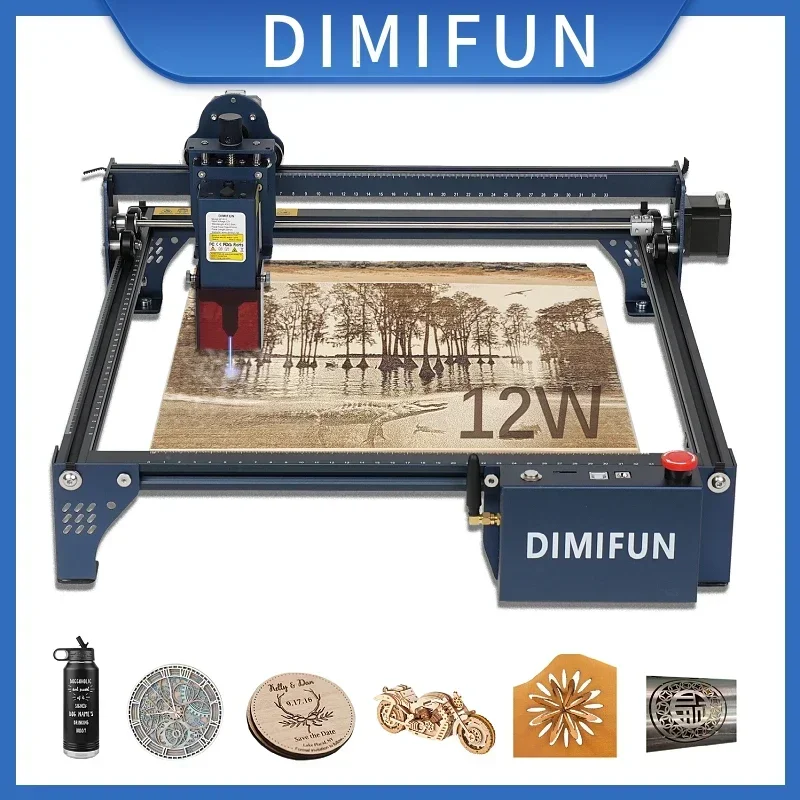 

DIMIFUN DM6 Laser Engraver Cutter For Beginners 12000mm/min 60W DIY KIT Phone Connect Woodworking Metal Engraving Machine