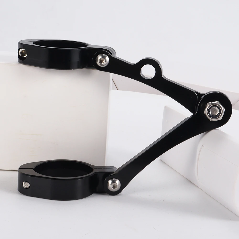 Universal Motorcycle Accessories Spotlight Holder CNC Fork Tube Mount Clamp 39mm-41mm Headlight Bracket