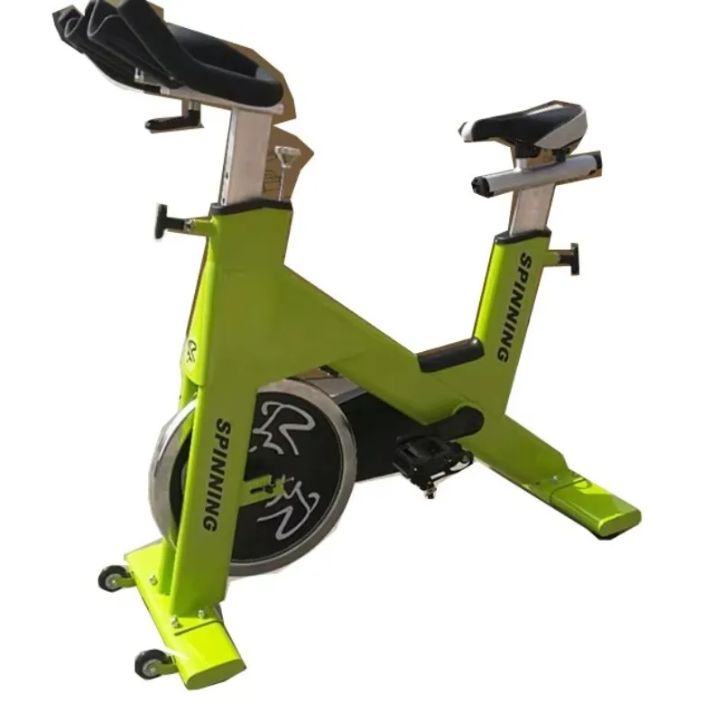 Indoor Spinning Bike Gym Commercial Exercise Fit Flywheel 20Kg Spin Cycle Machine Wooden Case Steel Bicycle