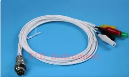 CHI760E 6-Pin 5-Wire Electrode Cable Color Coded Alligator Clip For