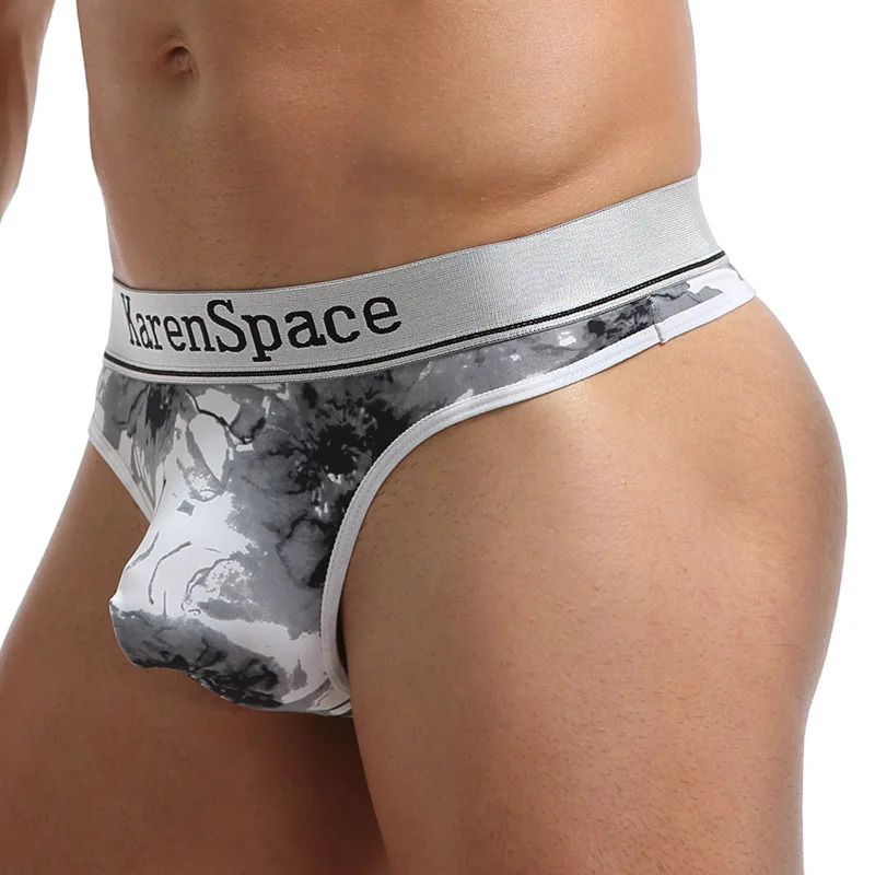 Sexy Gay Jockstrap G-Strings & Thongs Underwear Hollow  buttocks  cotton Men Mesh men underwear thong Penis pouch  bikini