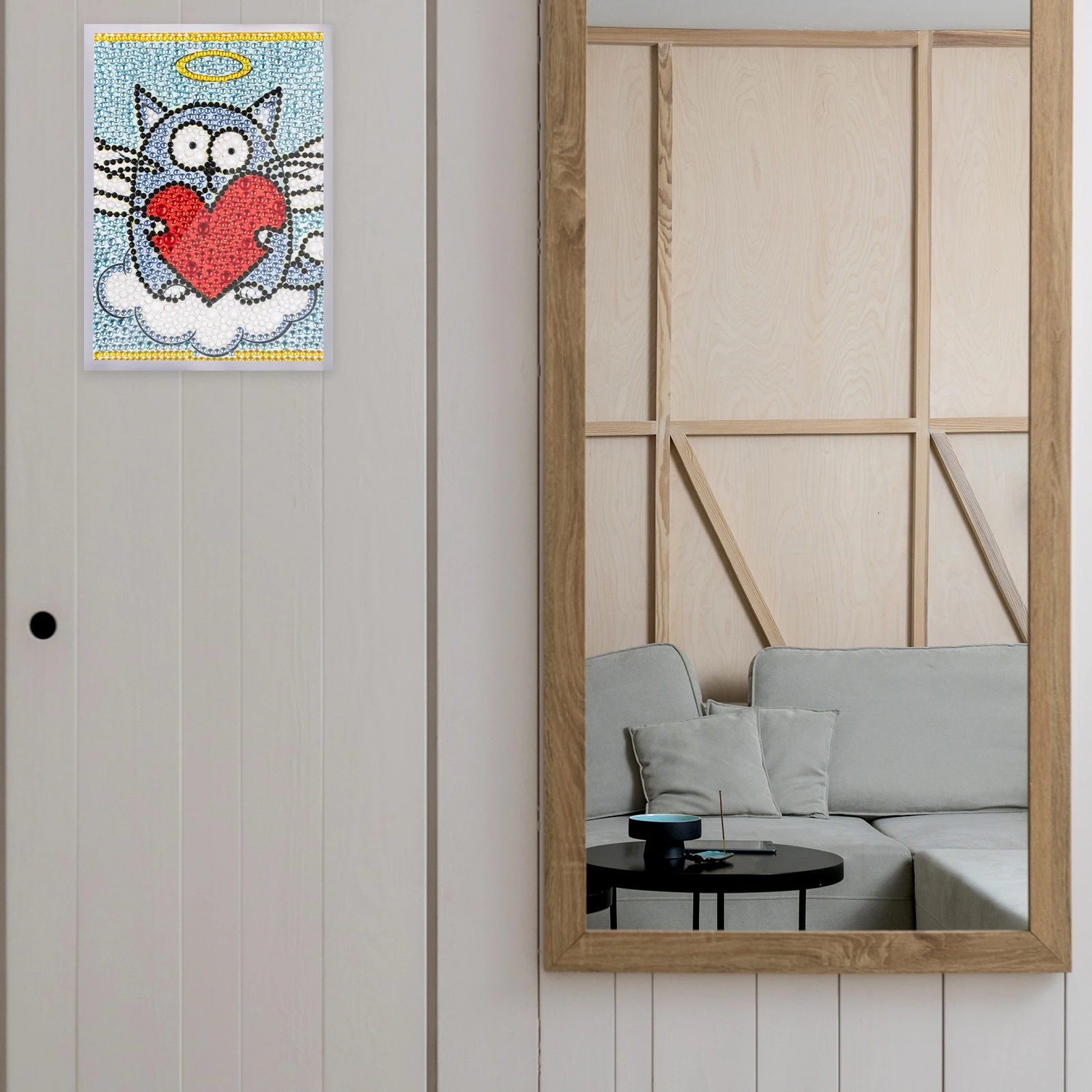 

4Pcs Magnetic Photo Frames Self-Adhesive Paintings Display DIY Holder Convenient Snap Closure Decorative