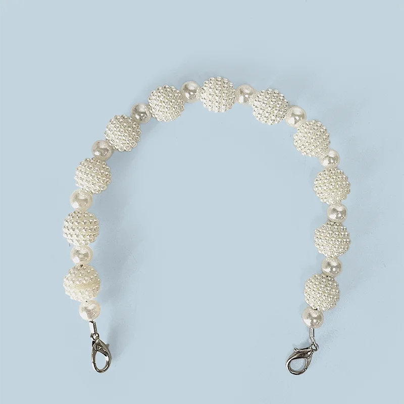 27CM Pearl Chain Handmade Bag with Water Cup Handheld Chain Replace Yangmei Pearl Handheld Bag Short Chain