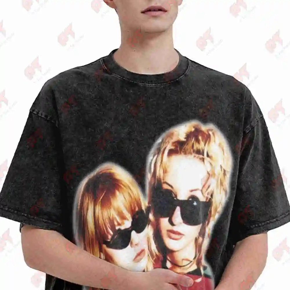 Shampoo Trouble Britpop Vintage 90s Vintage Washed Tee Pure Cotton T-Shirt