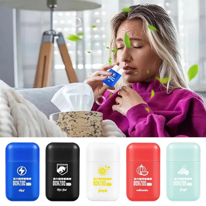 Nasal Inhaler Dual-Holes Nose Inhaler For Congestion Aromatherapy Inhaler Portable Breathe Stick For Headache Nausea