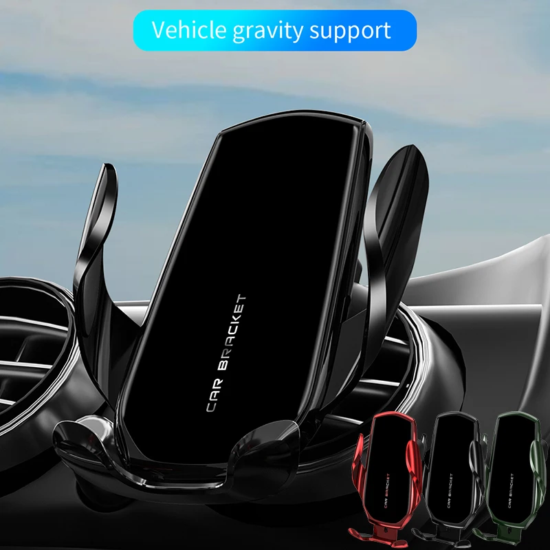 

Гравитационный автомобильный держатель для телефона, автомобильный зажим для вентиляционного отверстия, подставка для мобильного телефона, автоматическая блокировка, кронштейн для GPS-навигации для iPhone Xiaomi Samsung