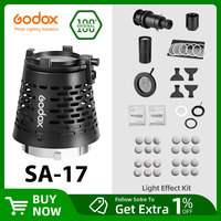 Godox SA-17 Snoot Adapter for Godox SA-P Projector to Bowens Mount S30 VL150 SL-150W SL-200W VL200 VL300 LED Continuous Light